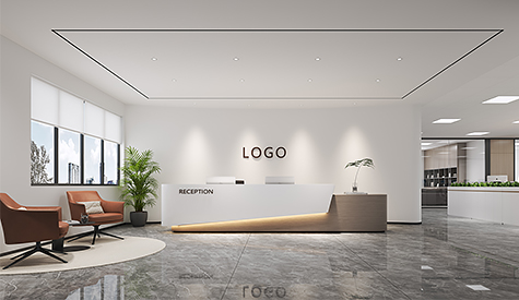 廣州品鑫檢測控制系統辦公室裝修設計