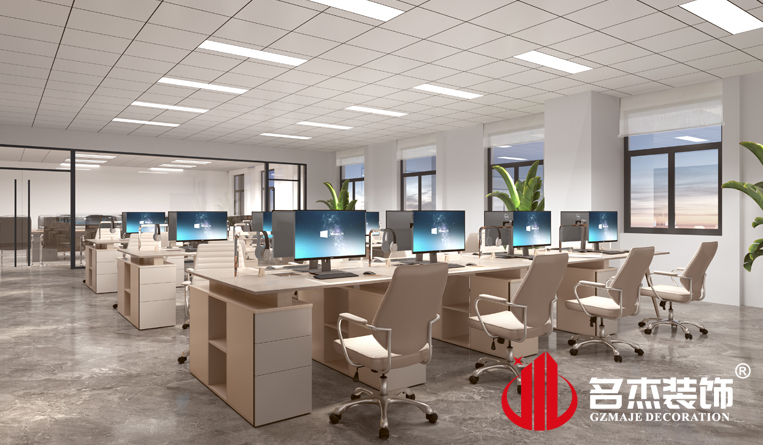 開(kāi)放辦公區(qū)裝修設(shè)計(jì)效果